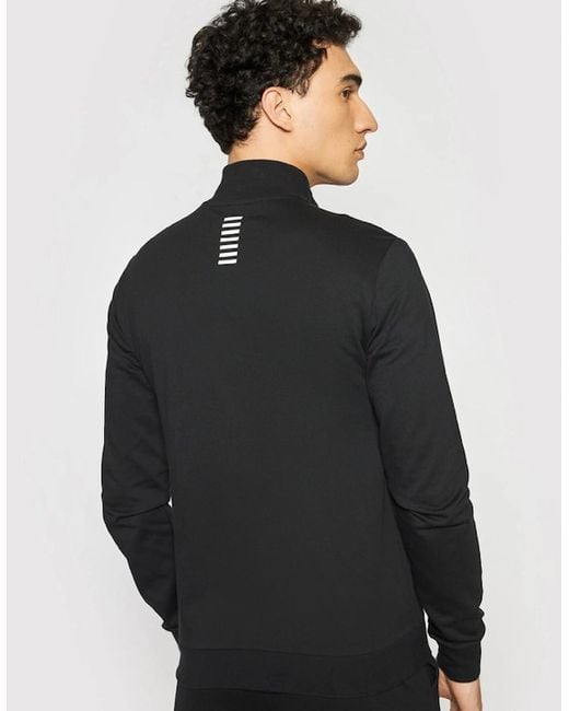 EA7 Black Core Logo Tracksuit for men