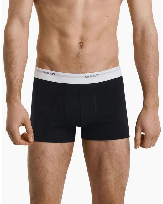 Gant White 3-Pack Core Logo Boxer Trunks for men