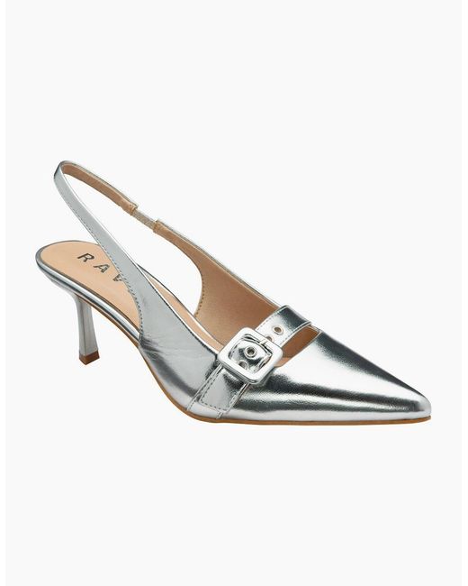 Ravel Metallic Dalry Slingback Court Shoes