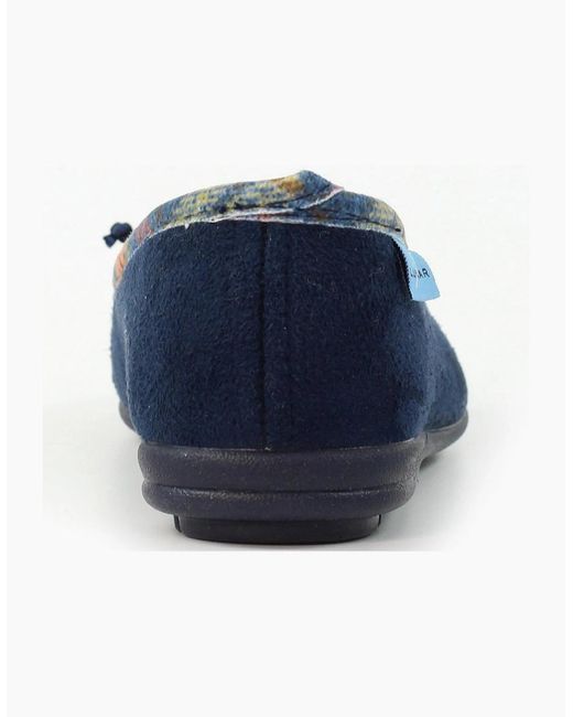 Lunar Blue Bow Slippers