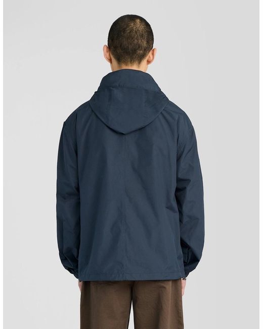 Lyle & Scott Blue Lightweight Hooded Utility Jacket for men