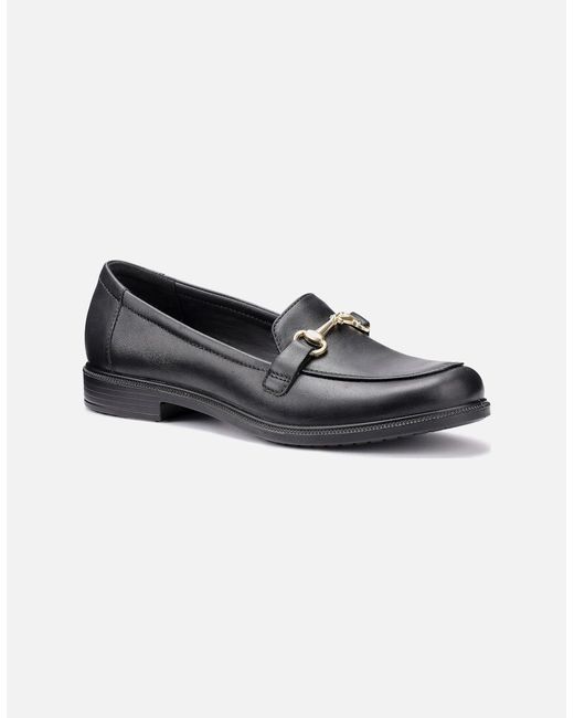 Hotter Black Clovelly Wide Fit Loafers
