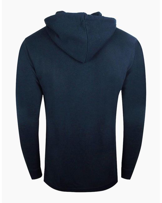 Roberto Cavalli Blue Cavalli Class Large Circle Design Hoodie for men