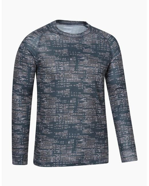 Mountain Warehouse Gray Talus Camouflage Thermal Top for men