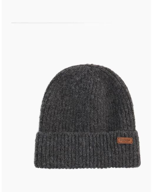 Barbour Gray Pendle Beanie & Blair Scarf Set