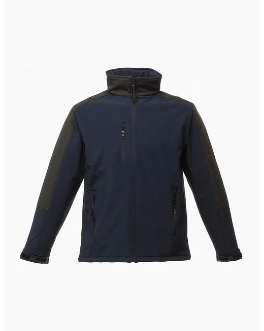 Regatta Blue Professional Hydroforce 3-Layer Membrane Waterproof Breathable Softshell Jackets for men