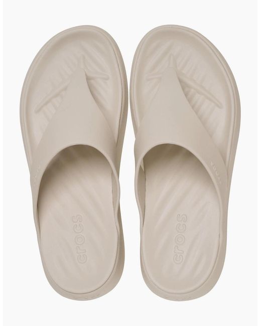 CROCSTM White Getaway Triangle Eva Frappe Sandals