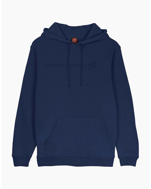 Santa Cruz Blue Tonal Opus Dot Stripe Hoodie for men