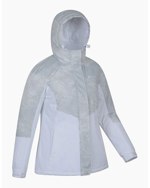 Mountain Warehouse Blue Ladies Dawn Ii Printed Ski Jacket