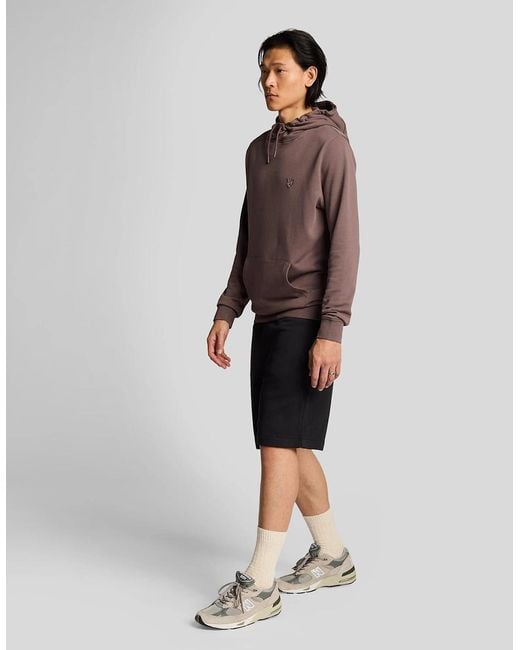 Lyle & Scott Black Superfine Cotton Sweat Shorts for men