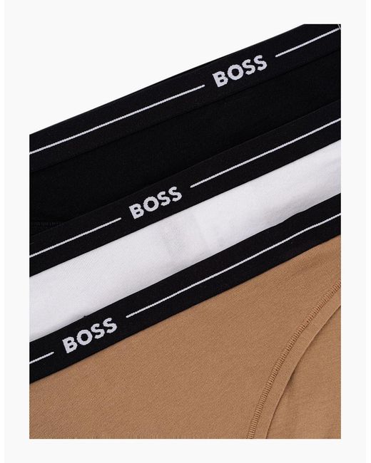 Boss Black 3-Pack Power Logo Briefs