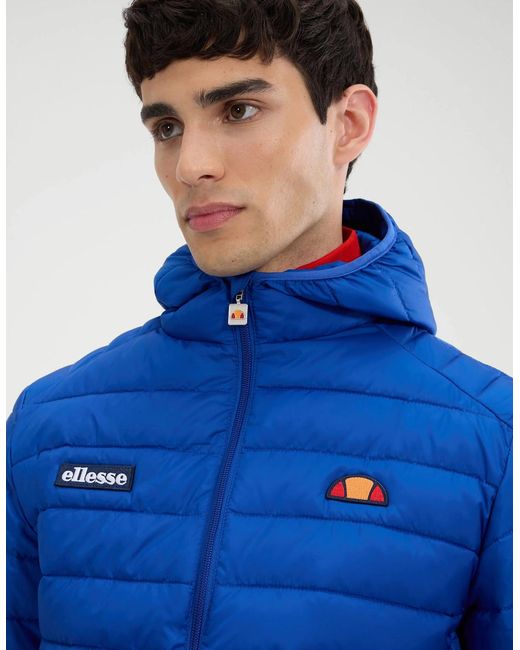 Ellesse Blue Lombardy Padded Jacket-Cobalt for men