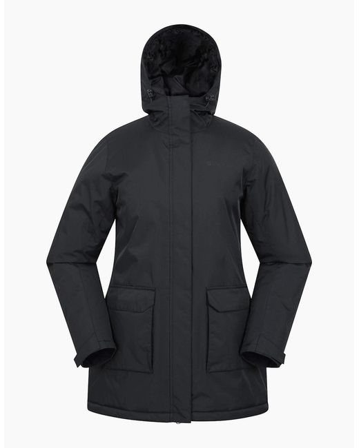 Mountain Warehouse Blue Ladies Ranger Water Resistant Padded Parka