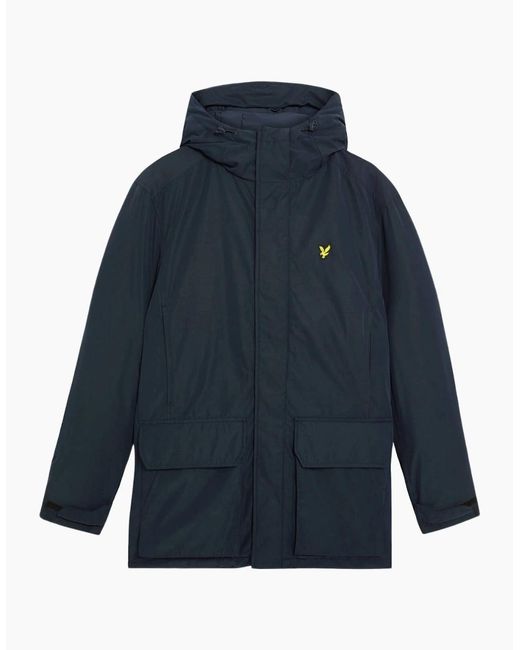 Lyle & Scott Blue Lyle & Scott Dark Membrane Parka for men