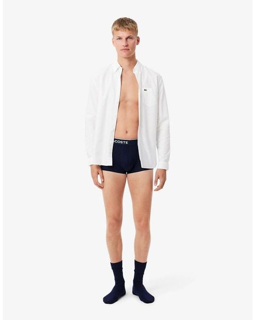 Lacoste Blue 3-Pack Trunks for men