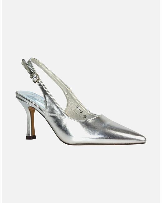XY London Ladies Valerie Metallic High Stiletto Heel Court Shoes