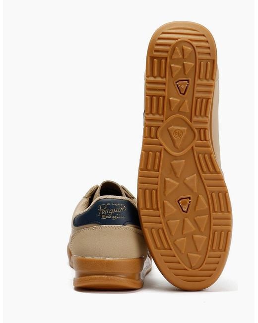 Original Penguin Brown Penguin Gaz Trainers for men