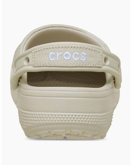 CROCSTM White Classic Crafted Cotton Stucco Clogs