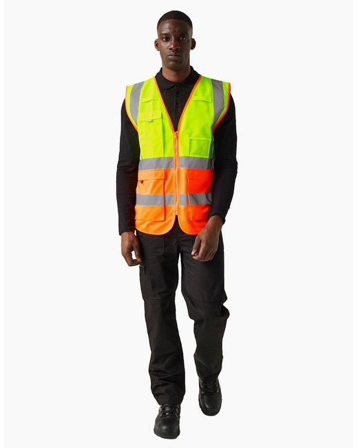 Regatta Yellow Professional Hi-Vis Vest for men