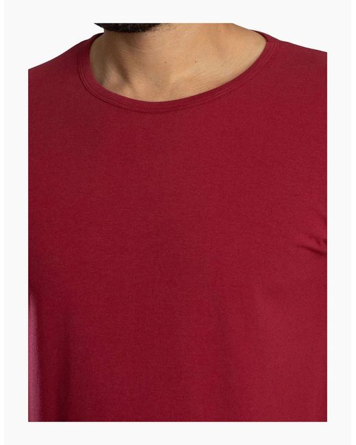 Lyle & Scott Red Charlie T-Shirt & Shorts Lounge Set, Burgundy for men