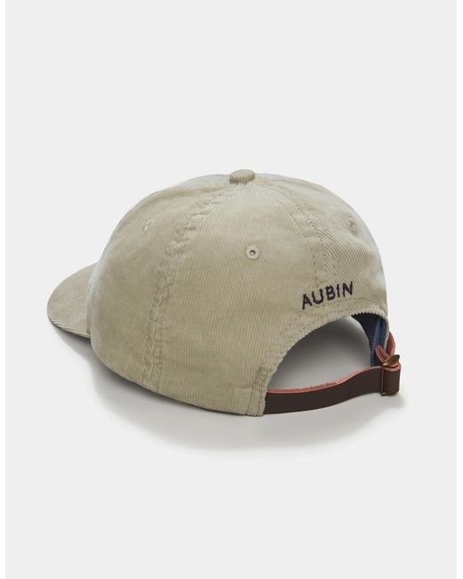 aubi Gray Dearne Cord Cap for men