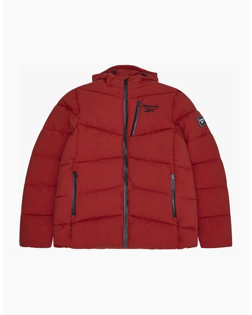 Reebok Red Rb1567 Stretch Puffer Jacket for men