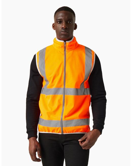 Regatta Orange Professional Full Zip Hi-Vis Vest for men