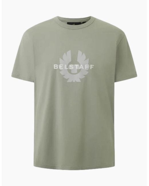 Belstaff Green Surface T-Shirt Lichen for men