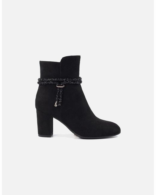 Lunar Black Fonda Ankle Boot Glx001