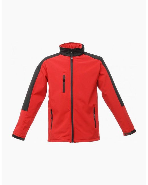 Regatta Red Professional Hydroforce 3-Layer Membrane Waterproof Breathable Softshell Jackets for men
