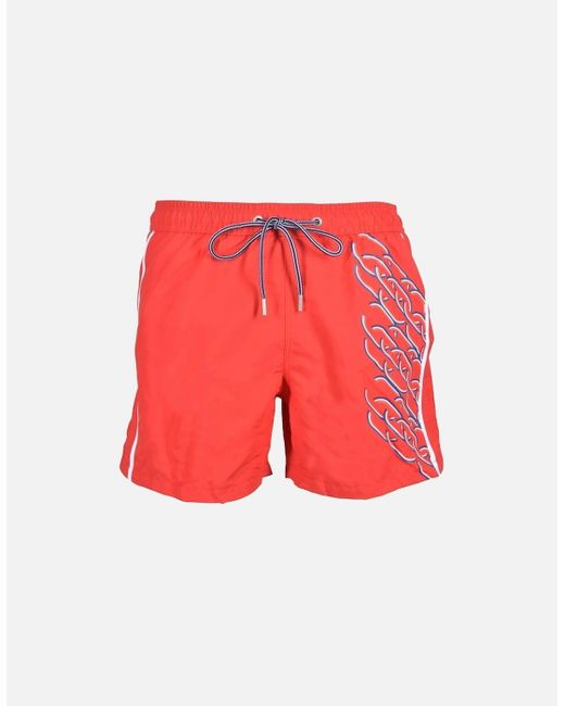 Hom Red Play The Game Winner Swim Shorts for men