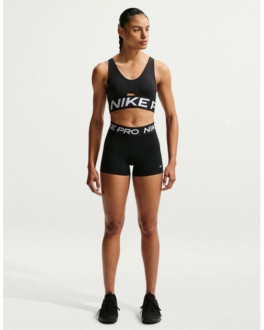 Nike Black Indy Scoop Neck Sports Bra