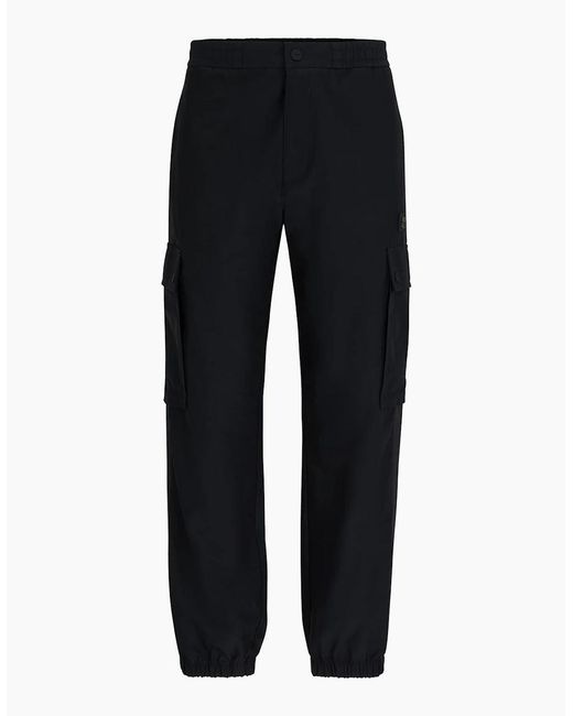 Boss Black Ginto242 Solid Patterned Cargo Pants for men