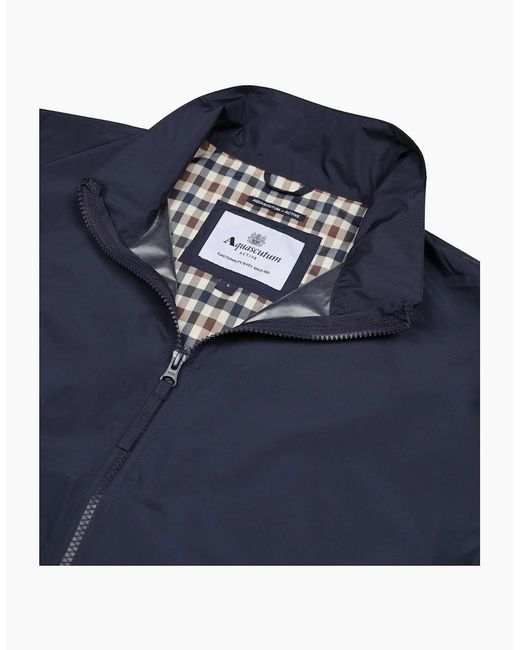 Aquascutum Blue Active Rlg Windbreaker Jacket for men