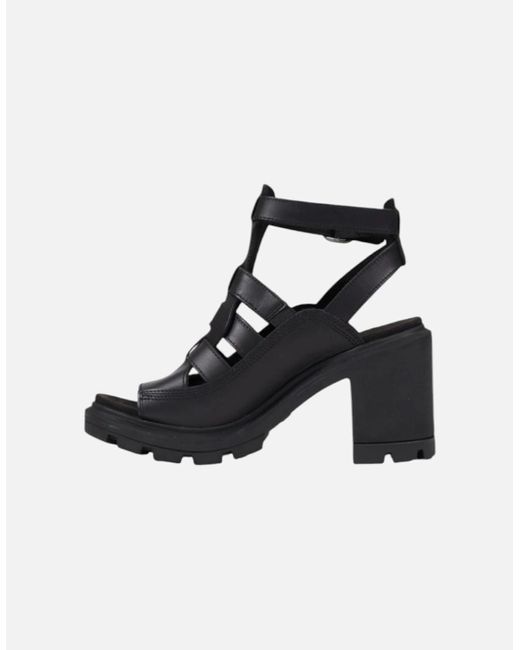 Timberland White Leather Buckle Strap Sandals