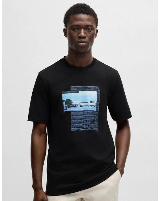 Boss Black Boss Ontheway Graphic Print T-Shirt for men