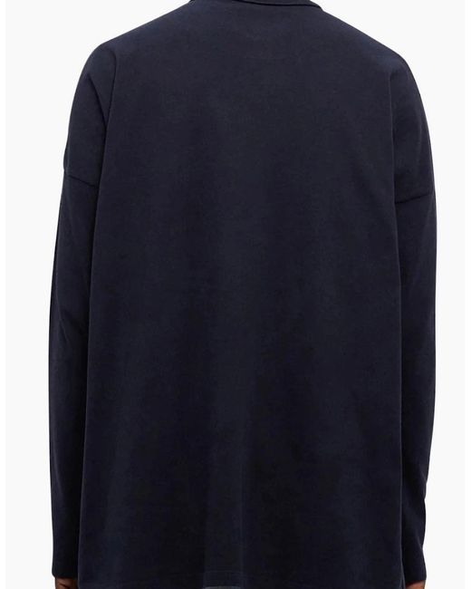 Vivienne Westwood Blue Long Sleeve Oversized Piqué Polo Shirt for men
