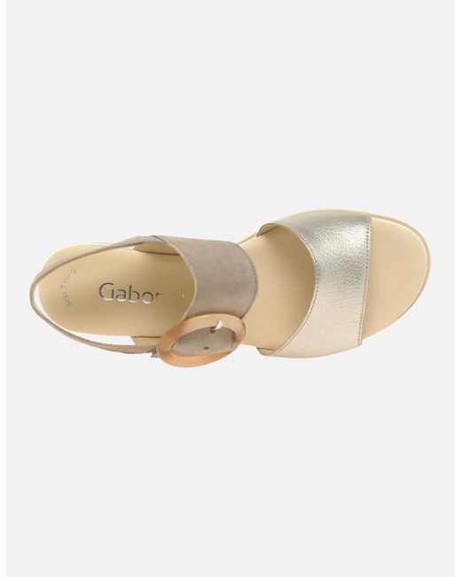 Gabor Multicolor Yeo Wedge Mid Heel Sandals