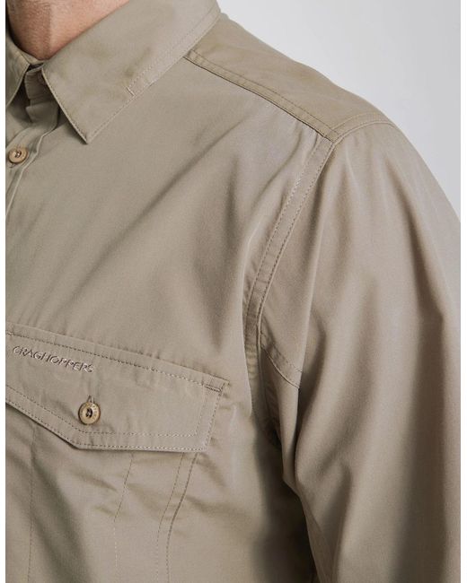 Craghoppers Green Expert Kiwi Long-Sleeved Shirt for men