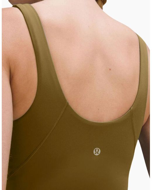 lululemon athletica Green Align Tank Top Sports Bra Lightweight Gym Running Yoga