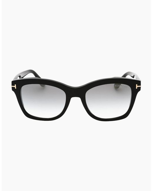 Tom Ford Brown Lauren-02 Mirrored Lens Shiny Sunglasses
