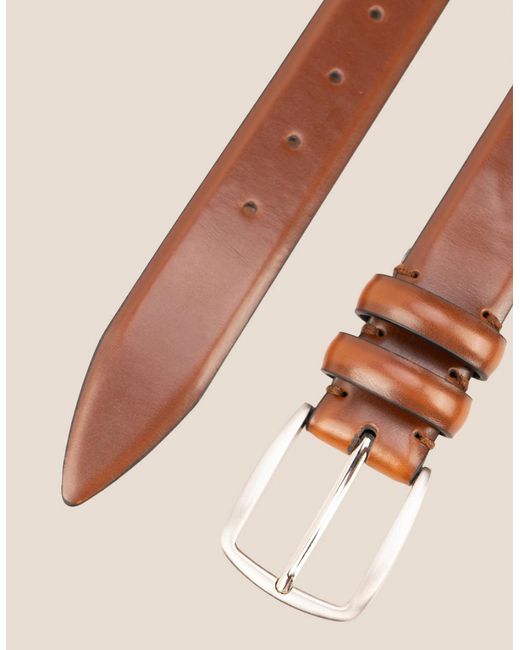 Oswin Hyde Orange Gavin Tan Belt for men