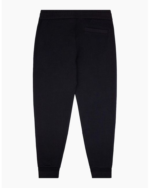 Boss Blue H-Lemont 101 Stretch Cotton Cuffed Hems Tracksuit Bottom 001 for men