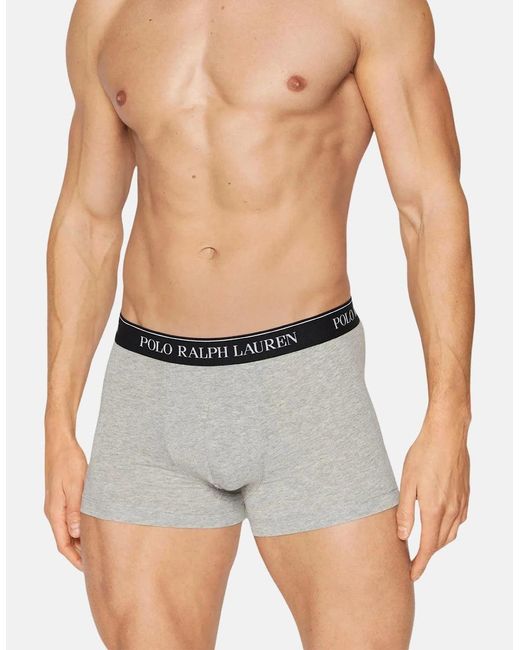 Ralph Lauren White 3 Pack Classic Trunks for men
