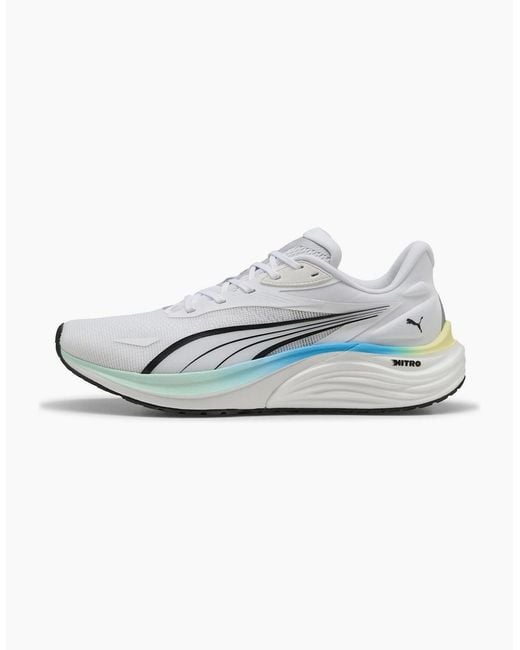 PUMA Gray Electrify Nitro 4 Running Shoes for men
