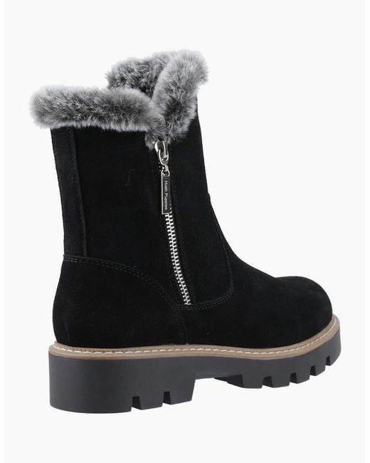 Hush Puppies Black Ambre Zip Boots