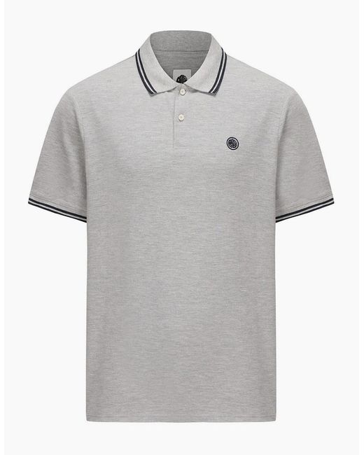 Pretty Green Gray Barton Polo for men
