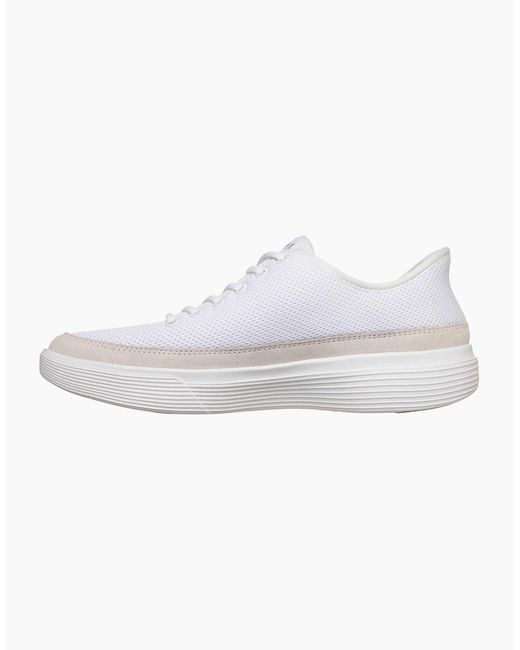 Skechers Go Walk White Skechers Gowalk Commuter Textile Standard Trainers