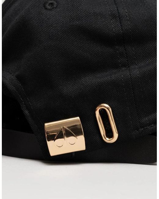 Moose Knuckles Black Logo Icon Cap