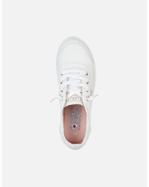 Skechers White Bobs B Cute Shoes